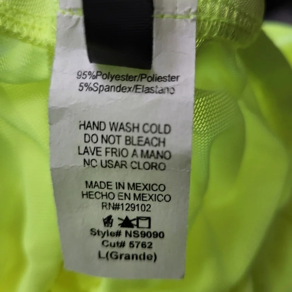 NWOT KTOO Shirring Tube Dress - Highlighter Yellow (Size L) - Picture 8 of 9